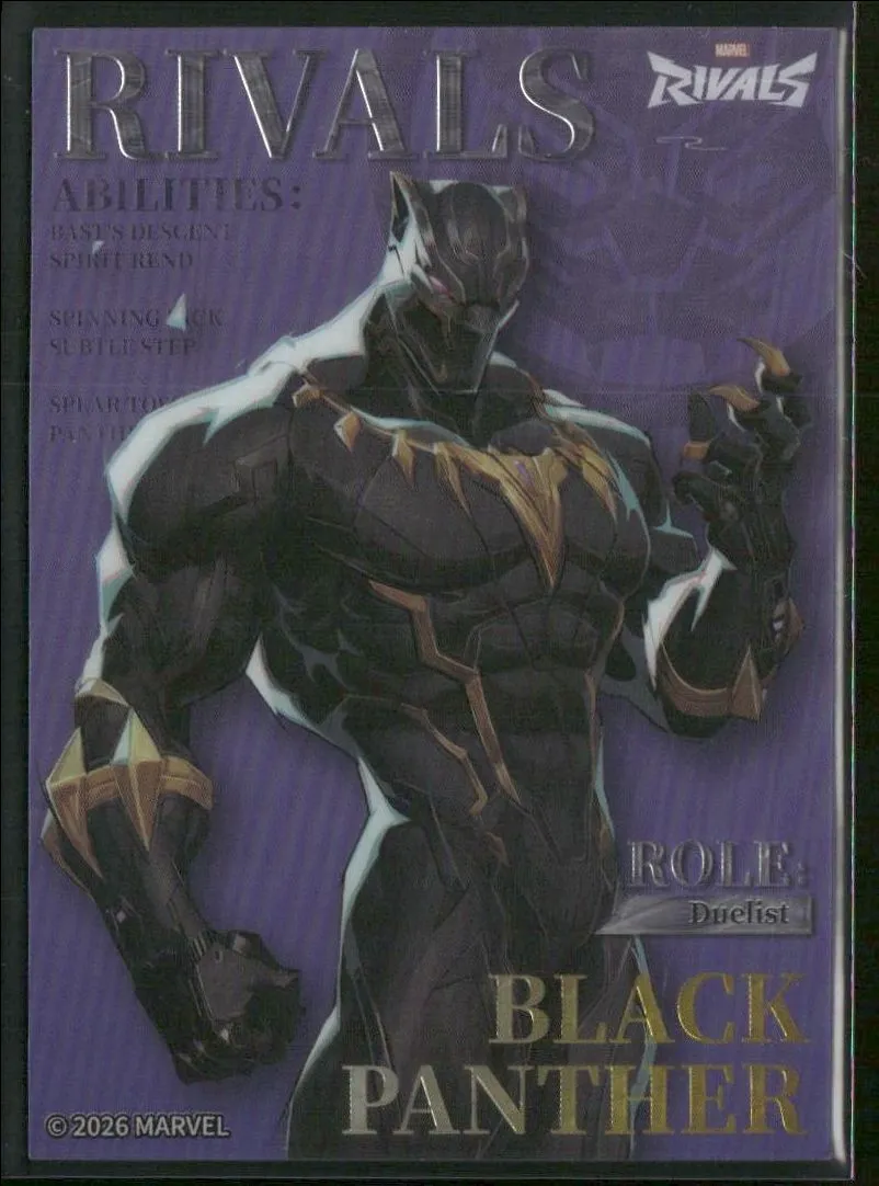 2026 Cardfun Marvel Rivals Eternal Glory Card MR-Z-06 Black Panther Hero Debut