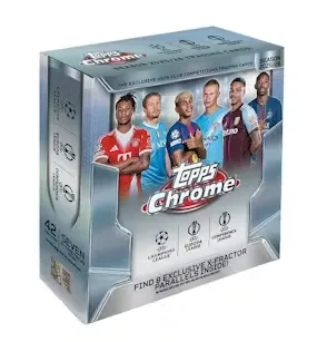 2025-26 Topps Chrome UEFA Club Competitions Soccer Mega Box