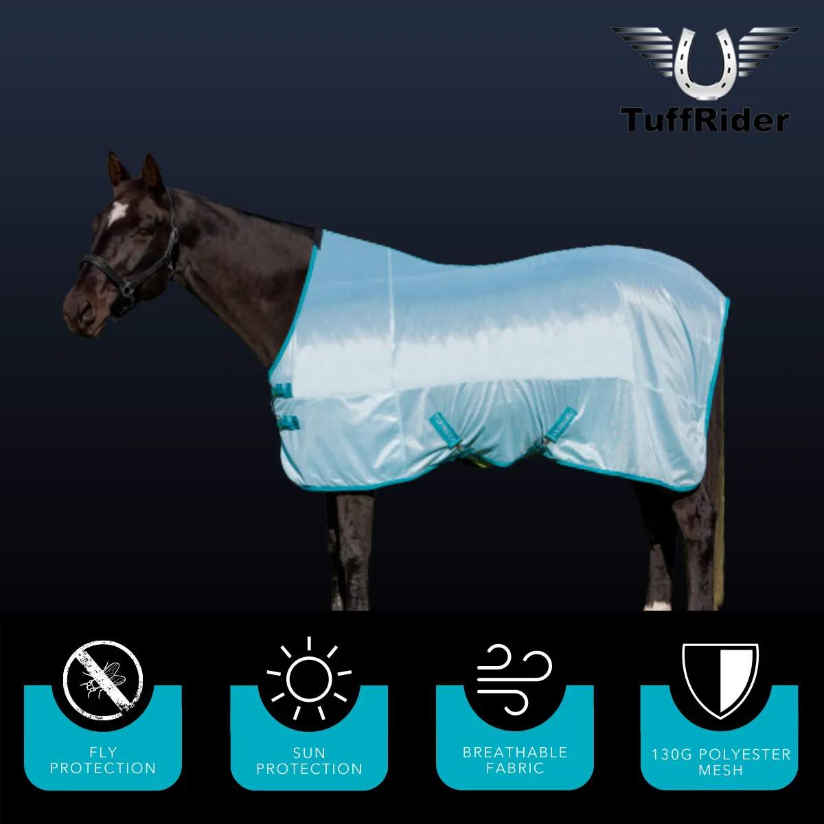 JPC Equestrian - TuffRider Comfy Mesh Standard Neck Fly Sheet