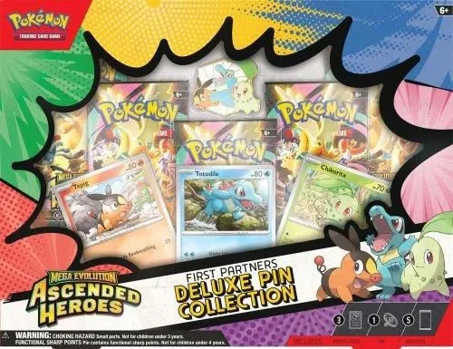 Pokémon TCG: Mega Evolution Ascended Heroes — First Partners Deluxe Pin Collection