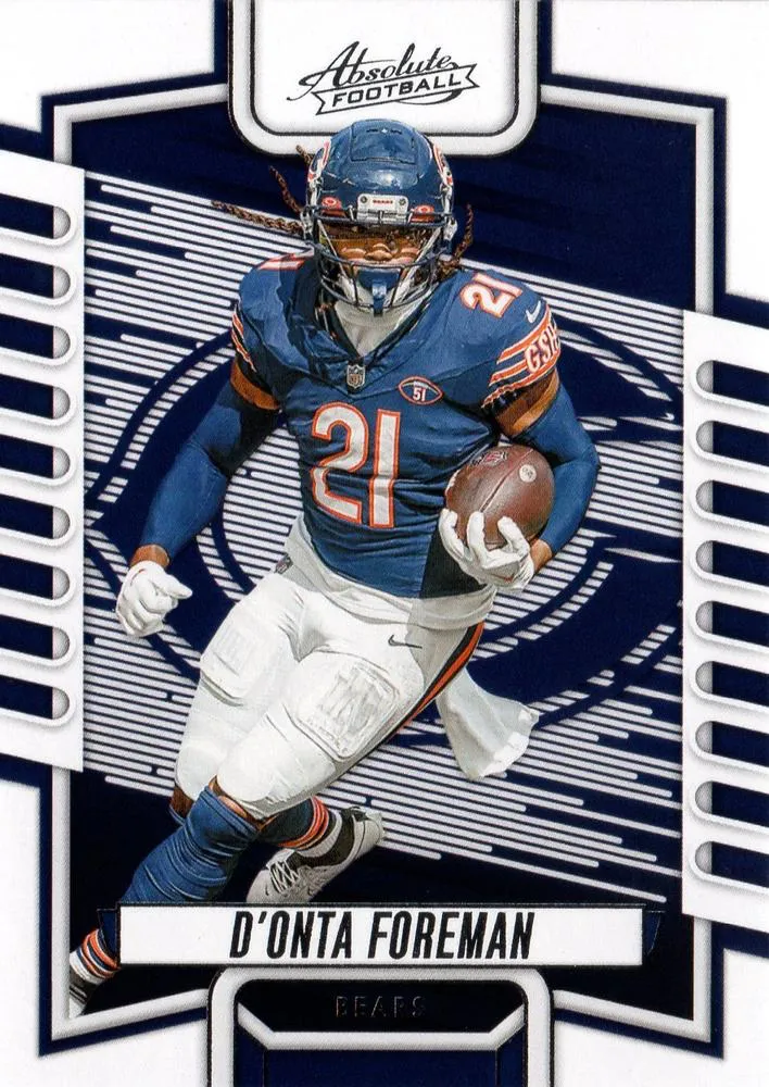 2023 Panini Absolute D'Onta Foreman #62 Chicago Bears