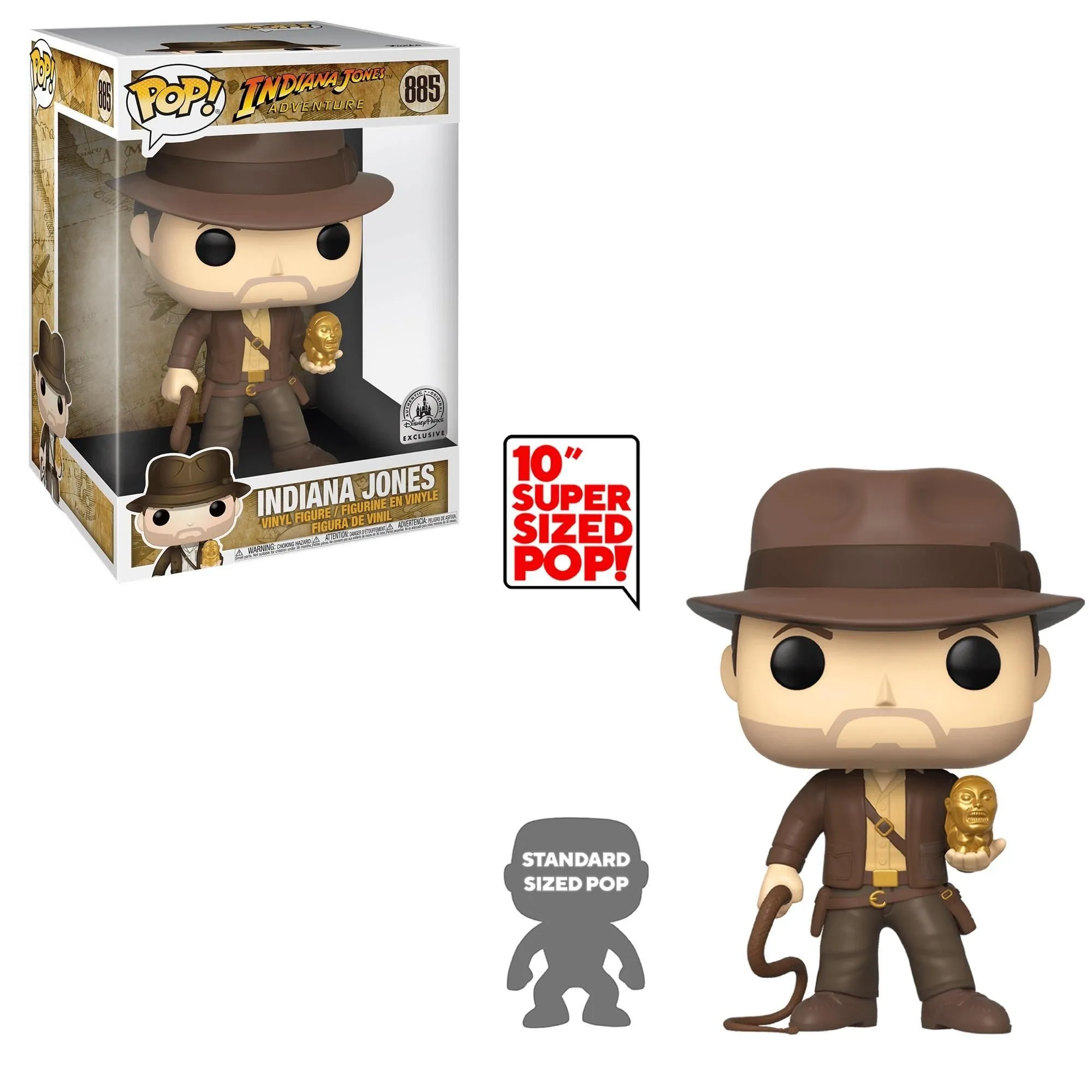 Product image for Indiana Jones (10 inch)(Disney Parks) **Box Damage** (885) | Movies Indiana Jones