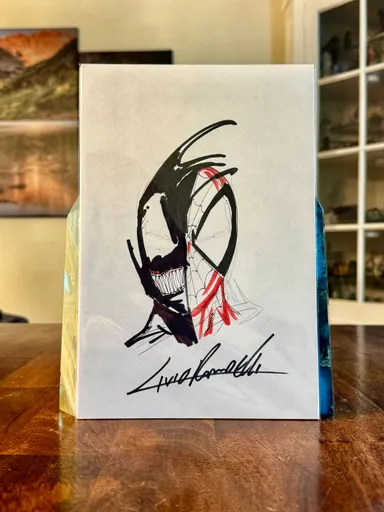 Venom/Spider-Man Sketch by Livio Ramondelli