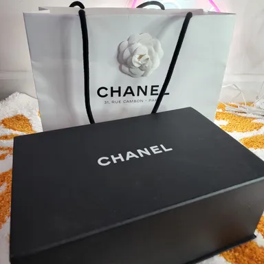 Chanel Magnetic Box and Chanel Camellia Paperbag