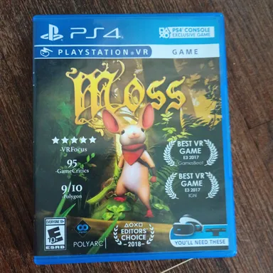 game- Moss PSVR Game - Sony Playstation 4 PS4 VR (Tested)