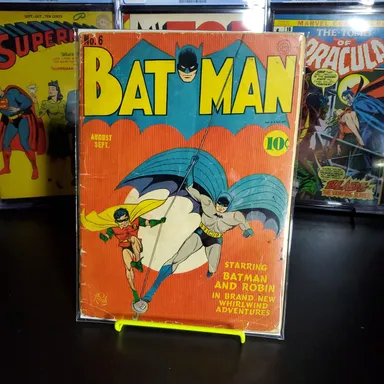 Batman #6 (1941) Classic Bob Kane Cover 1st Clock Maker