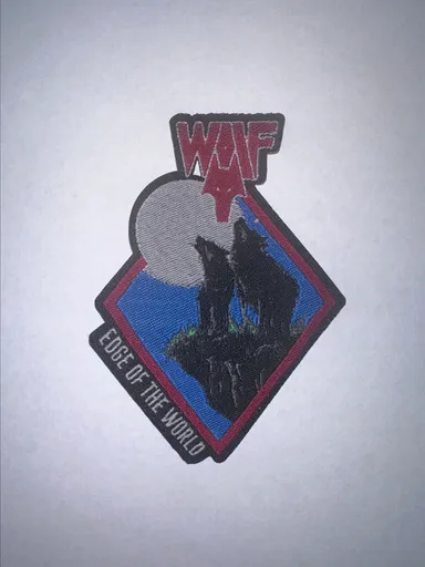 WOLF, EDGE OF THE WORLD, SEW ON WOVEN PATCH