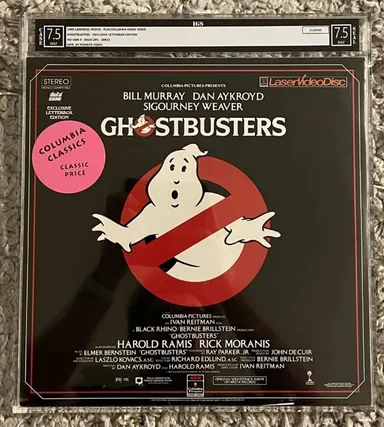Ghostbusters GRADED IGS *Laserdisc* 7.5/7.5 NM GRAIL CLASSIC 1984 1989 RCA VHTF