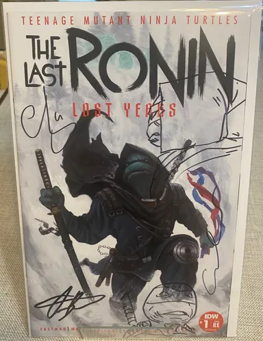 TMNT The Last Ronin The Lost Years #1 Trade Variant 2x Remarqued and 3x Signed with COAs