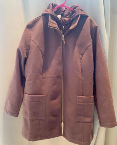 Zuda Brushed Coat with Removable lightweight jacket