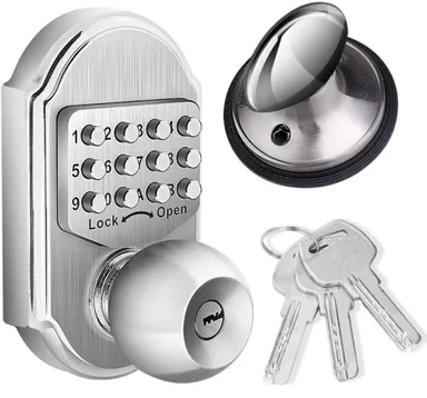 Keyless Entry Door Lock Deadbolt Keypad Sabbath Lock Stainless Steel 100% Mechanical Pass Code/Key N