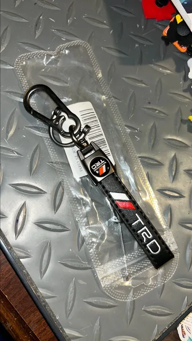 Toyota TRD Leather and metal keychain