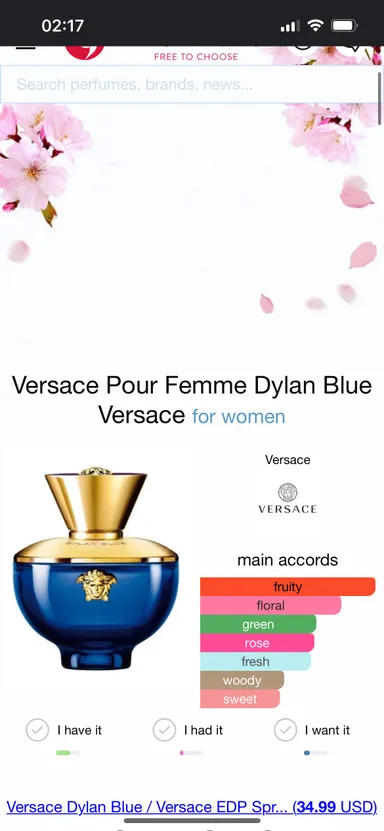 Versace Dylan Blue Pour Femme perfume sample for women