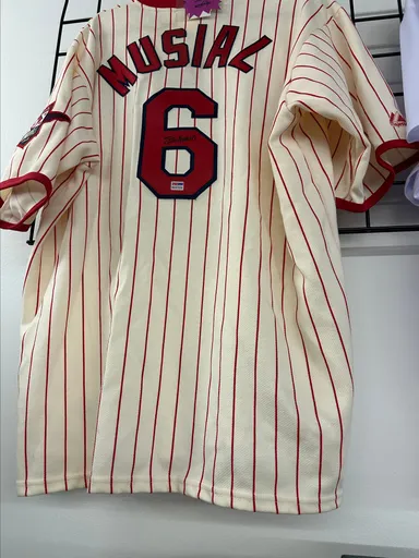 Stan Musial sign jersey
