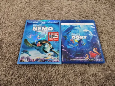 Finding Nemo/Finding Dory  Blu Ray Movie Lot