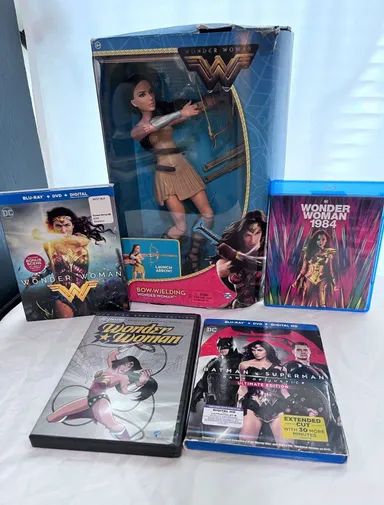 Wonder Woman movie collection and doll