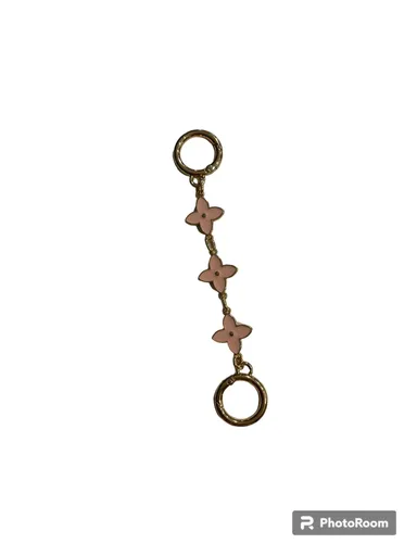 Chain extender / Bag Charm. Three pink charms