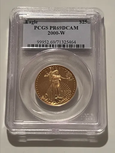 Gold Eagle $25 2000-W PR69DCAM