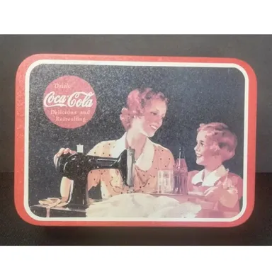 1993 Vtg. Coca-Cola IT'S PAUSE TIME.. MOTHER Collector Tin 7.75" x 5.25" x 2.5"
