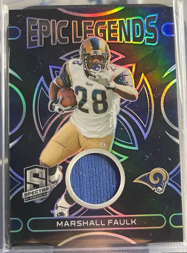Marshall Faulk /99 2023 Panini Spectra Epic Legends Patch SP