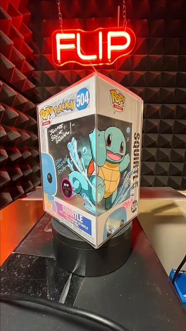 Squirtle - Signed by Eric Stuart with Custom Art