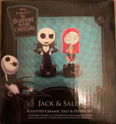 Jack & Sally Ceramic Salt and Pepper Set