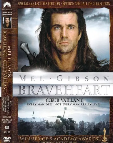 Braveheart (DVD, 2007, Canadian Special Collectors Edition) Mel 5 academy Awards