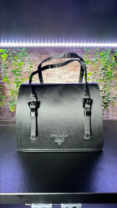 Prada Black Silk Handbag