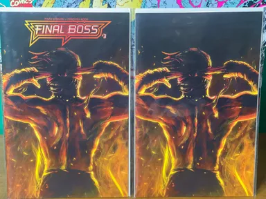 Final Boss #3 trade/virgin SET(2 comics)
