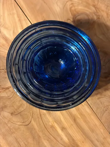 18 Vintage Cobalt Blue Glass Stacker Bowls