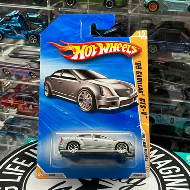 Hot Wheels Silver Grey ‘09 Cadillac CTS-V (2010 New Models Series) #010/240 NEW