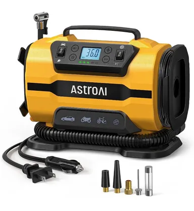 ($59.99)AstroAI Tire Inflator Portable Air Compressor Pump 150PSI