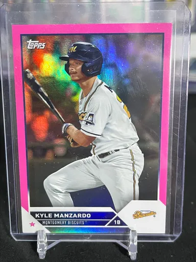 Kyle Manzardo 2023 Topps Pro Debut Pink Foil 142/199