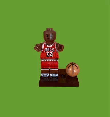 Michael Jordan Chicago Bulls Building Blocks Lego Type Minifigure