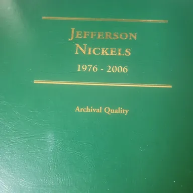 Jefferson Nickels Complete book