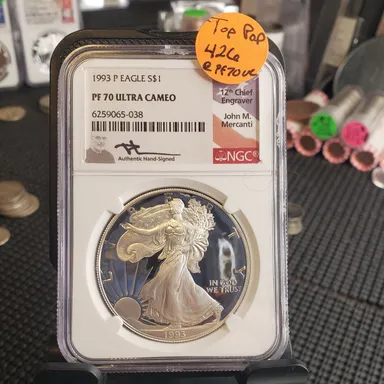 1993 P ASE PF70 Ultra Cameo LOW MINTAGE! 