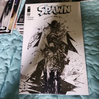 Spawn #271 cover B black and white variant. Low print run