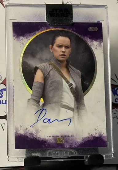 DAISY RIDLEY As REY 2017 Star Wars Stellar Signatures Auto /10 OMEGA