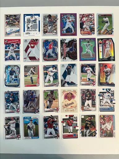 Lot of 30 MLB Rookies and Prospects: Lucas Giolito Auto, Nolan Gorman, Pete Crow-Armstrong, and More