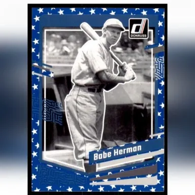 Babe Herman ⚾ MLB Baseball Trading Card 🔥 Brooklyn Robins ⭐️ Independence