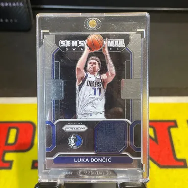Luka Doncic Game Used Patch 2021 Prizm