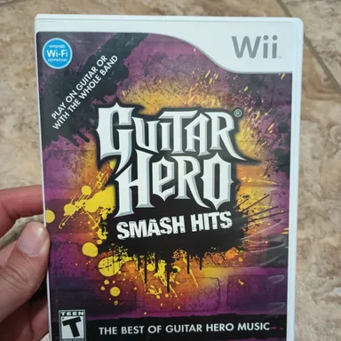 game- Guitar Hero: Smash Hits (Nintendo Wii, 2009) Tested
