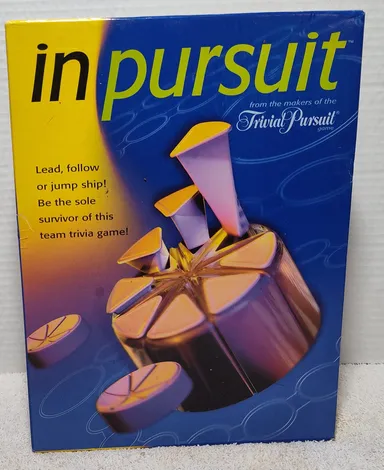 IN PURSUIT Trivial Pursuit Board Game - 2001 - 100% COMPLETE - Repack