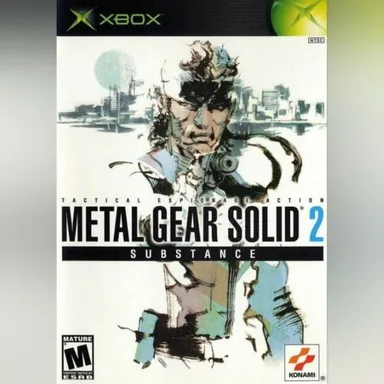 Metal Gear Solid 2 Substance 🔥 Original Microsoft Xbox 🎮 Vintage Video Games