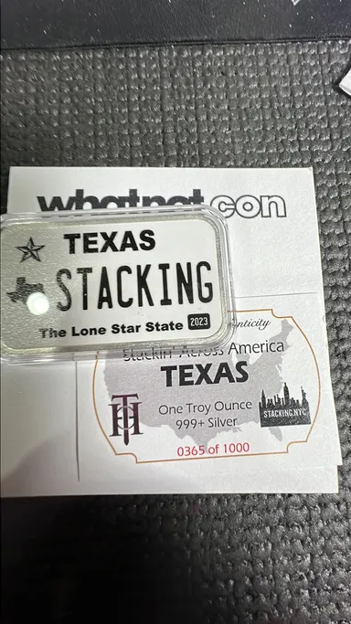 Stacking Plate Texas  Silver