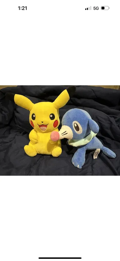Pokémon Plush Pikachu Popplio Bundle Wicked Cool Toys