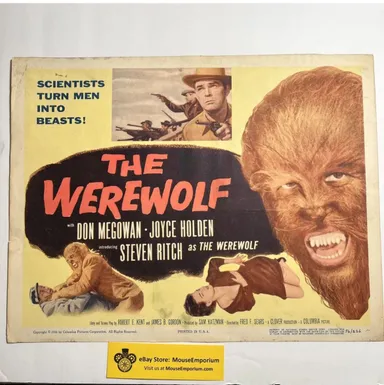 1956 THE WEREWOLF movie LOBBY CARD Original Don Megowan Joyce Holden