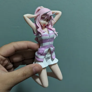 Pink Hair Cute Anime Figure