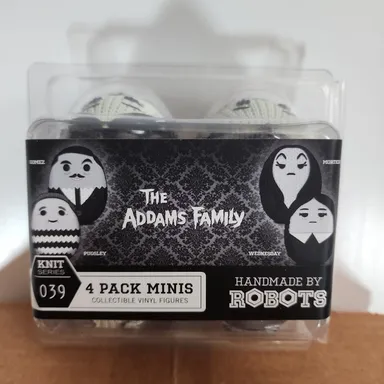 Handmade by Robots The Addams Family Mini Egg Vinyl FIgure Four Pack New