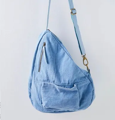 NWOT Free People FP Collection Garbo Canvas Sling Bag